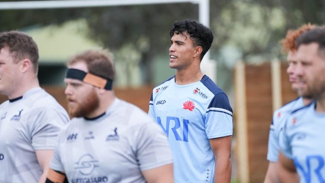 Joseph-Aukuso Suaalii at a Wallabies training camp this month