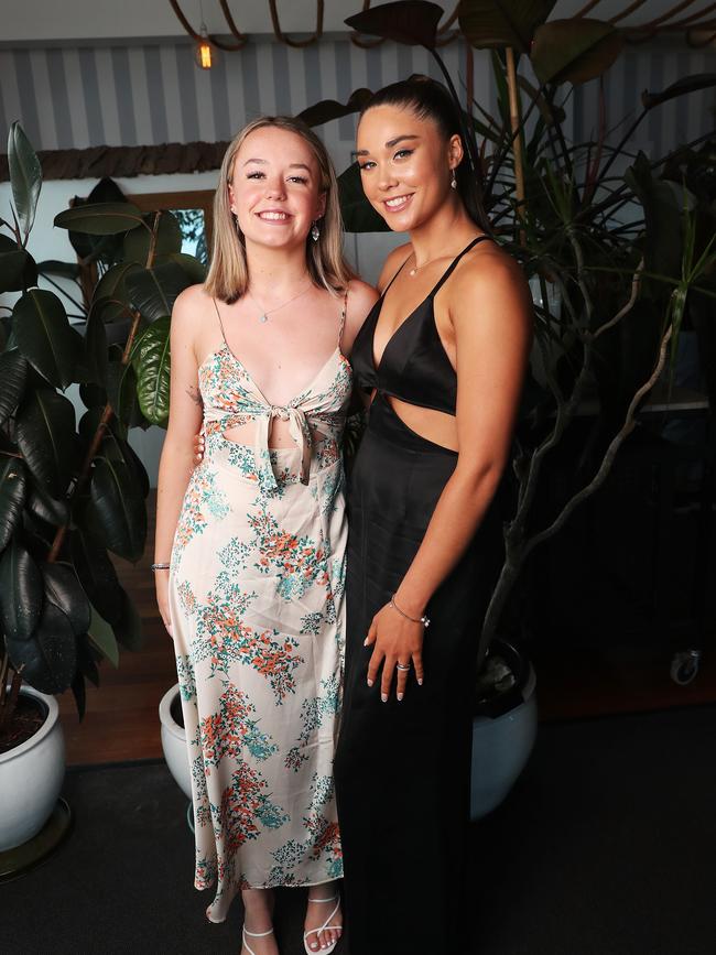 Bella Nettleford and Daisy Maning. Fahan School leavers dinner at Seagrass Long Point in Sandy Bay. Picture: Nikki Davis-Jones
