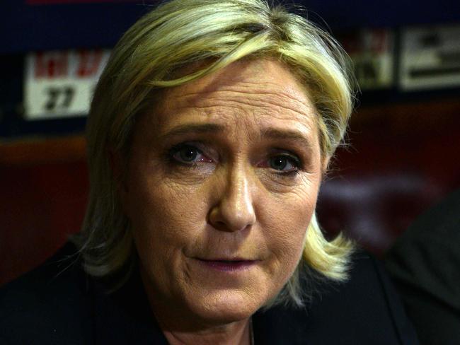 Bissonnette was reportedly influenced by Marine Le Pen. Picture: AFP