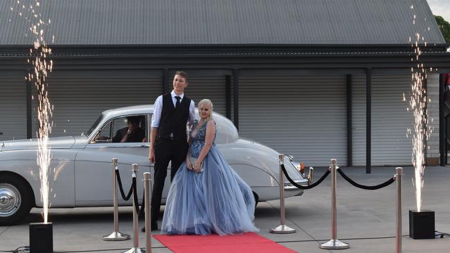 Nathan Ruggeri and Brianna Olsson at the 2021 Bundamba State Secondary College year 12 formal, Ipswich Turf Club 17th of November 2021. Picture: Jessica Baker