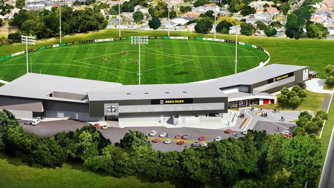 An artist’s impression of St Kilda’s Moorabbin development. Picture: saints.com.au