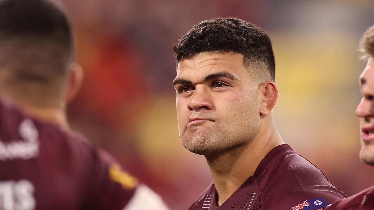 David Fifita has been dropped to the bench for game two. (Photo by Mark Kolbe/Getty Images)