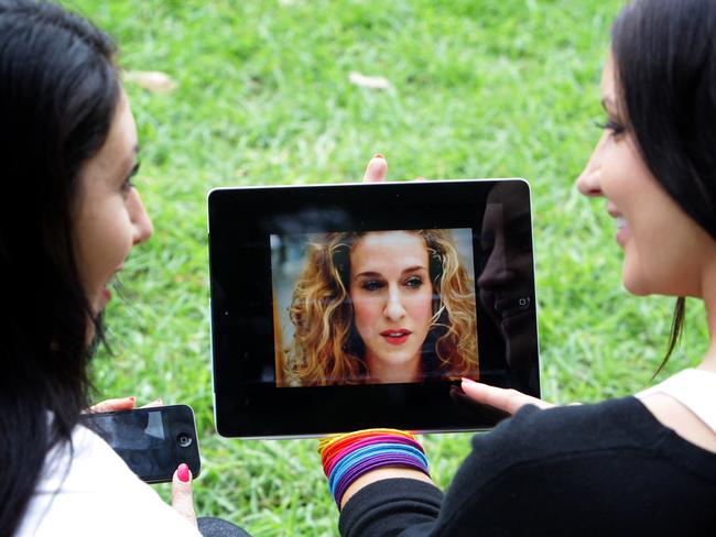 In demand ... Customers are flocking to video streaming services on their phone and ipads.