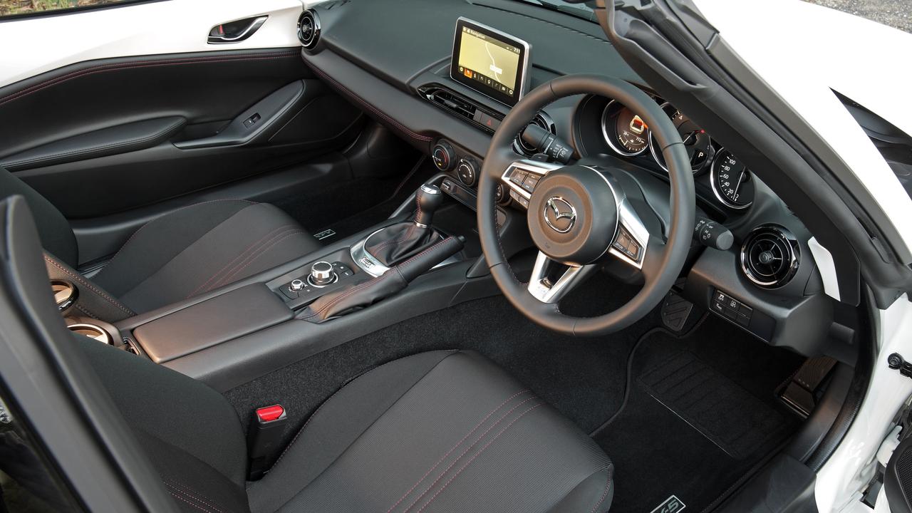 Inside the 2017 Mazda MX-5 RF.