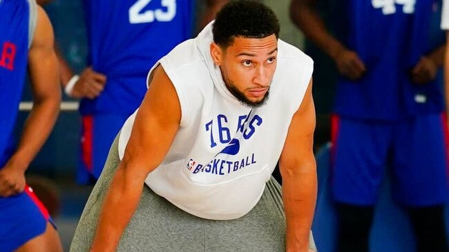 Ben Simmons at 76ers training