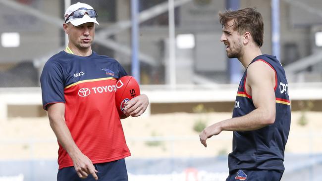 New Crows coach Matthew Nicks (left) has been a breath of fresh air, Picture: Sarah Reed