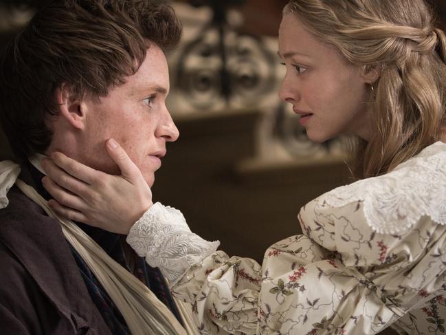 Eddie Redmayne with Amanda Seyfried (as Cosette) in <i>Les Miserables</i>. Picture: AP Photo/Universal Pictures, James Fisher)