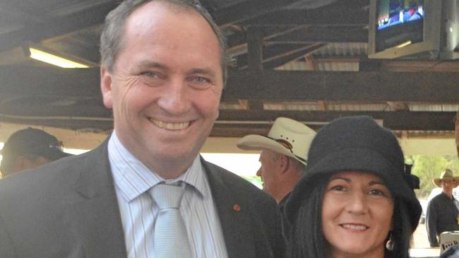 Barnaby Joyce and Natalie Joyce in happier times. Picture: Rebecca George