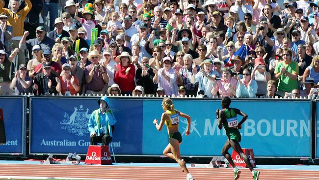 Kerry McCann wins the marathon from Hellen Cherono Koskei in the final moments.
