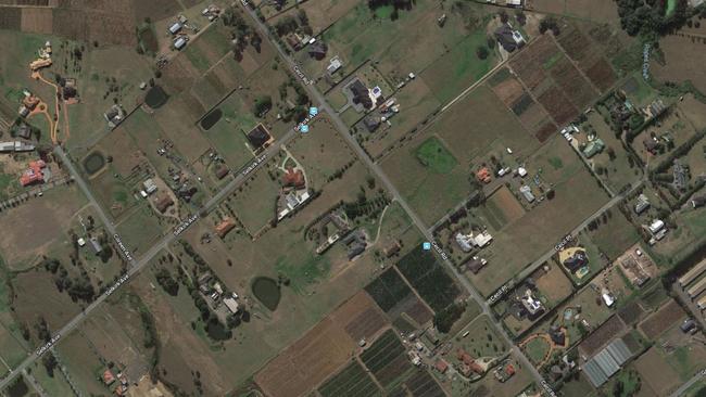 This rural land could become the bustling town centre of Cecil Park, according to the current proposals. Source: Google Maps