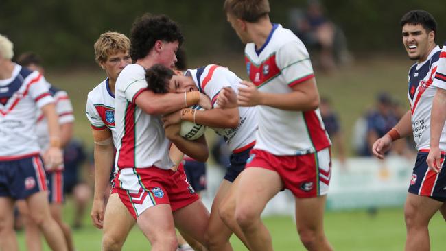 The Central Coast Roosters vs Monaro Colts in round one of the Laurie Daley Cup. Picture: Sue Graham