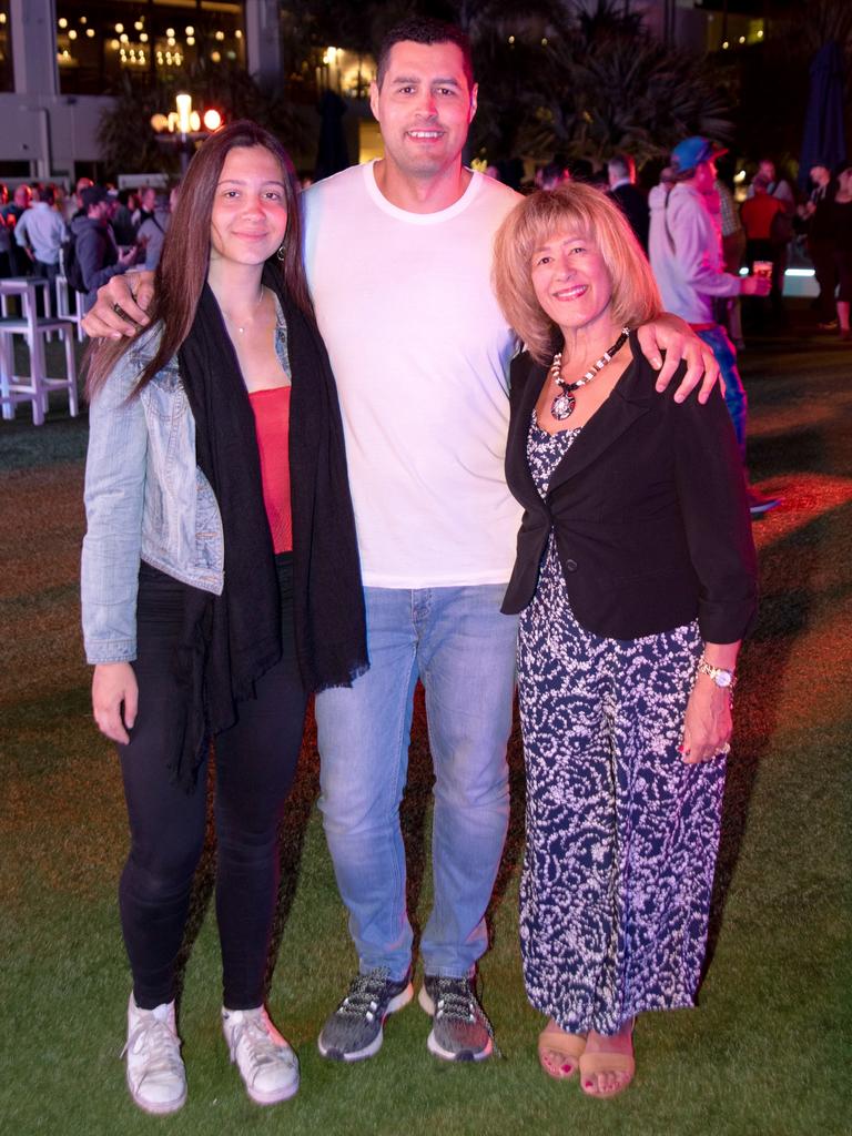 Layla, Philip and Nicole Iglesias at the World Poker Tournament Australia VIP Player’s Party. Picture: Andrew Meadowcroft.