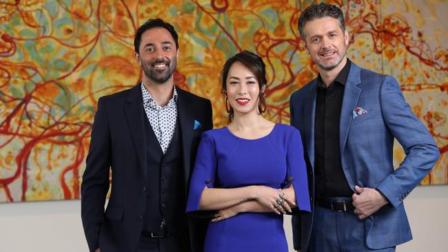 New Masterchef judges Andy Allen, Melissa Leong and Jock Zonfrillo. Picture: Damian Shaw