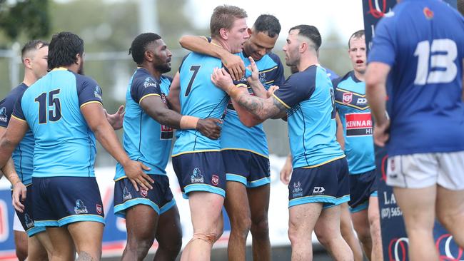 Action gallery of the Gold Coast Vikings vs Brisbane Blue game. 1 May 2022 Runaway Bay Picture by Richard Gosling