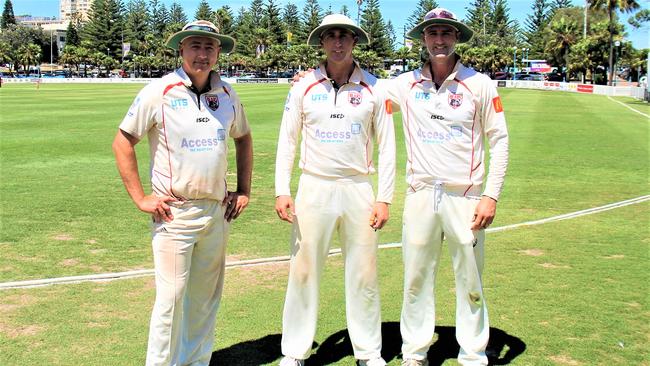 Robert Aitken, far right, with brothers Glenn, left, and Jamie. Pic: Supplied