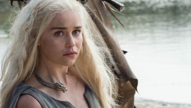 Clarke as Daenerys Targaryen in the current season of Game of Thrones (Supplied: Showcase/Foxtel)