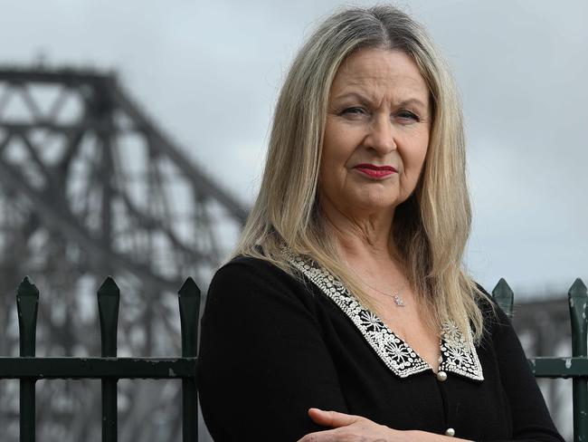 12/5/2024: Amanda-Jane George, a major figure in the law reform commission review into how the courts handle sexual assault, near the Story Bridge in Fortitude Valley, Brisbane. Her research reports have been commissioned by the Attorney-General.  pic Lyndon Mechielsen /The Australian