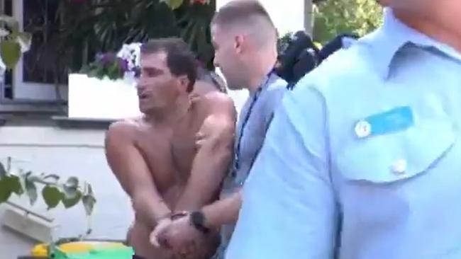 Paul Sargon Kelaita was arrested on a Bondi roof and charged with a series of sexual offences. Picture: Supplied/Nine.