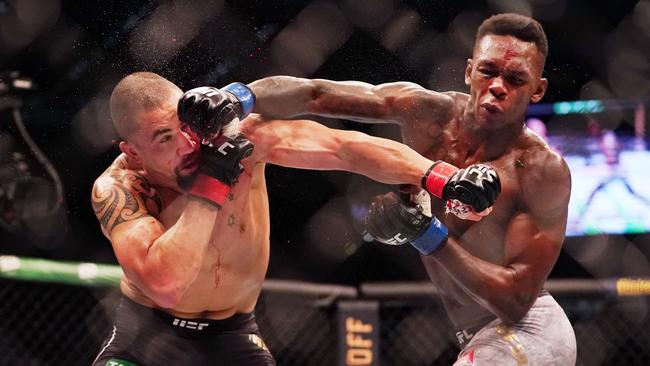 The possible Robert Whittaker v Israel Adesanya rematch won’t be held in Australia. Picture: AAP Image/Michael Dodge