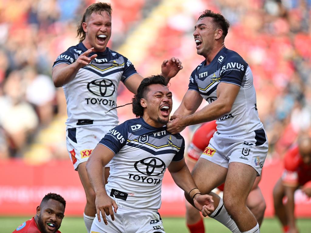 The North Queensland Cowboys were far too strong for the Dolphins. Picture: Scott Davis / NRL Imagery