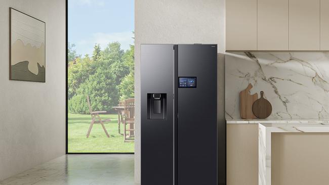 Samsung has installed an AI inverter compressor in its Bespoke range of refrigerators to optimise energy consumption depending on how the fridge is used.