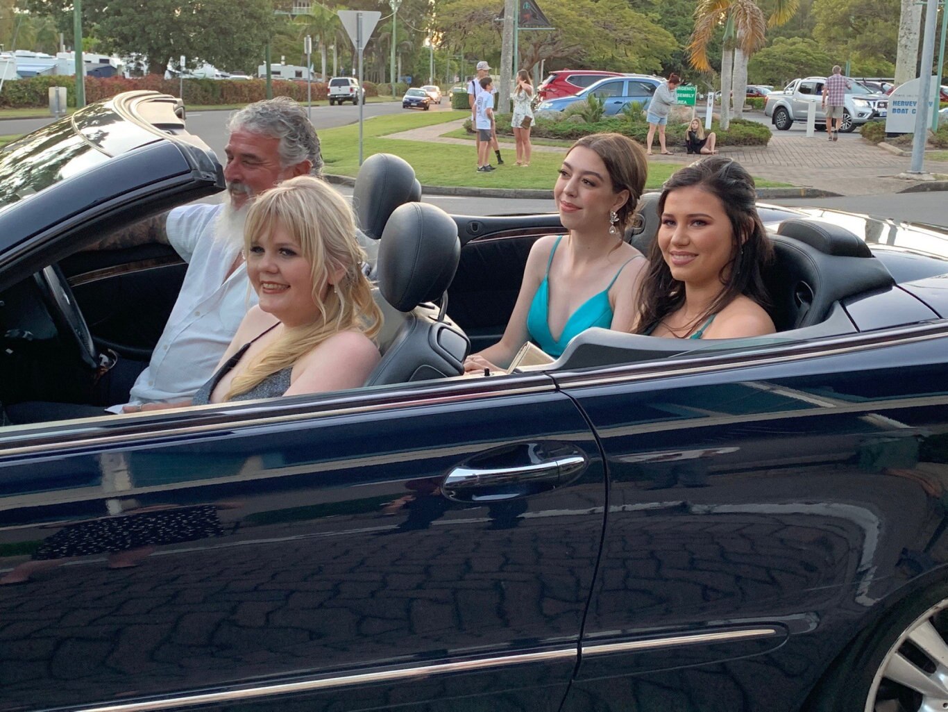 Grace Buckley, Georgia McTaggart and Maya Mackay looking gorgeous at the Fraser Coast Anglican College formal.