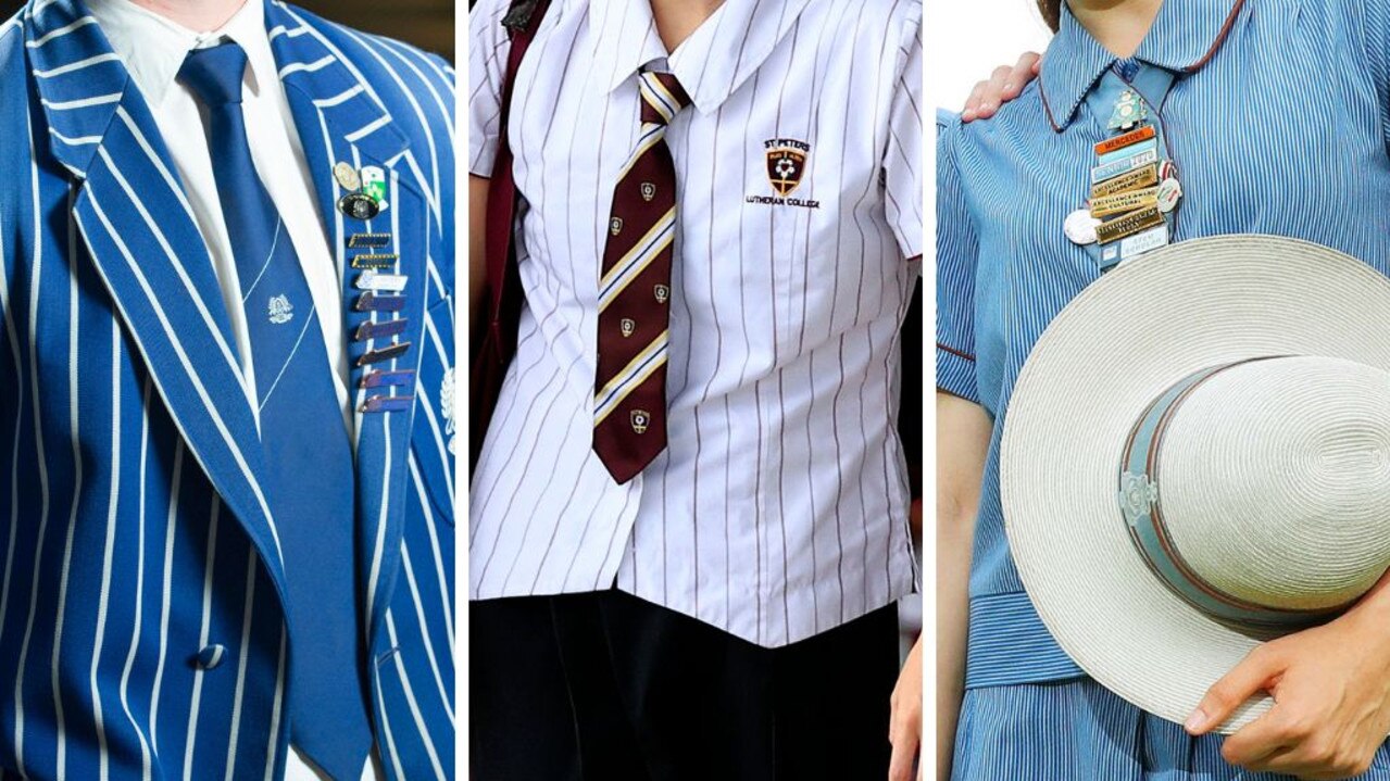 Nudge College, St Peters Lutheran College and All Hallows’ School uniforms.