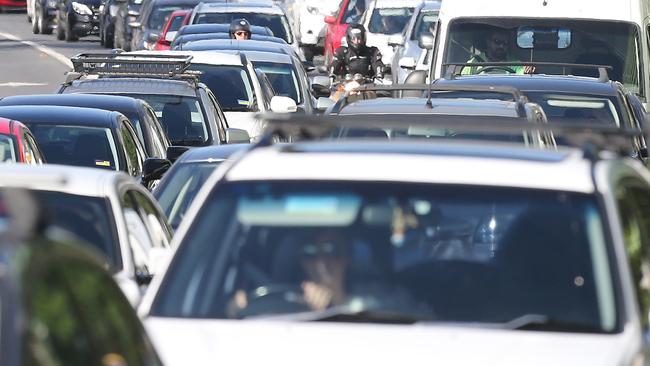 Day-trippers are causing traffic chaos on the Gold Coast.