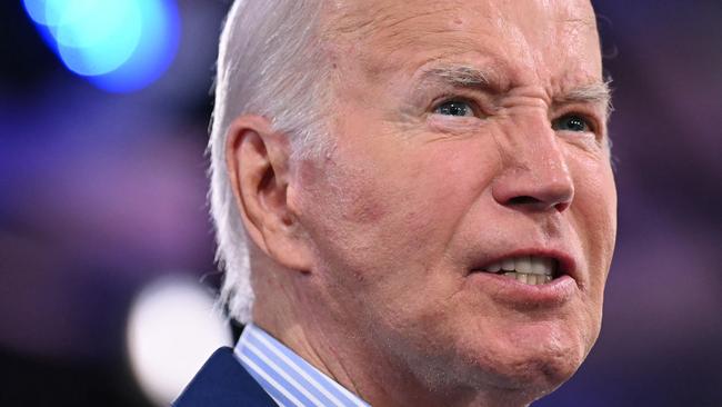 US President Joe Biden speaks at a campaign event in Raleigh, North Carolina, after his disastrous debate with Donald Trump. Picture: AFP