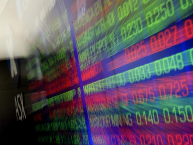 SYDNEY, AUSTRALIA - MARCH 10: An electronic display of stocks is seen at the Australian Stock Exchange on March 10, 2020 in Sydney, Australia.The Australian sharemarket suffered one of its worst days, dropping 7.3 per cent and losing 136 billion in value as oil prices plummeted amid fears over the spread of coronavirus. Wall Street trading was temporarily halted as the Dow Jones Industrial Average tumbled 7.8 per cent on Monday and Britain's stock market suffered its worst day since the 2008 financial crisis. (Photo by Mark Evans/Getty Images)