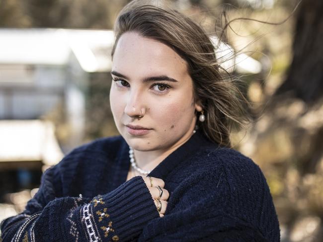 Actor and Howden local, Tegan Stimson, 18, is the star of upcoming SBS series The Tailings, written, shot and produced in Tasmania. Picture: EDDIE SAFARIK