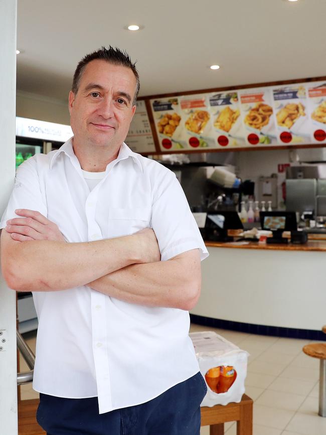 Manager of Ocean Master Fish and Chips in Newport Mark Smith. Picture: Tim Hunter