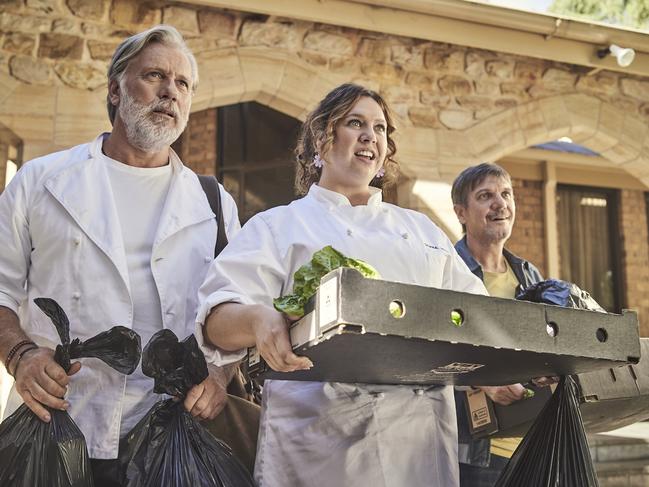 Erik Thomson and Natalie Abbott in a scene from season two of the ABC comedy.