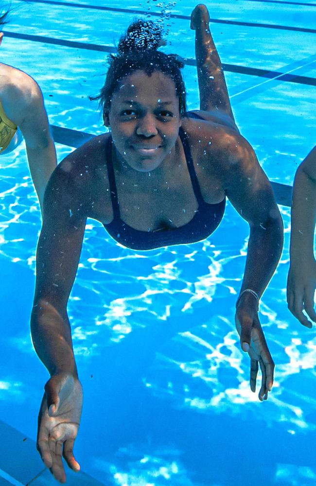 Para Swimmer Victoria Belando Nicholson. Picture: Nigel Hallett