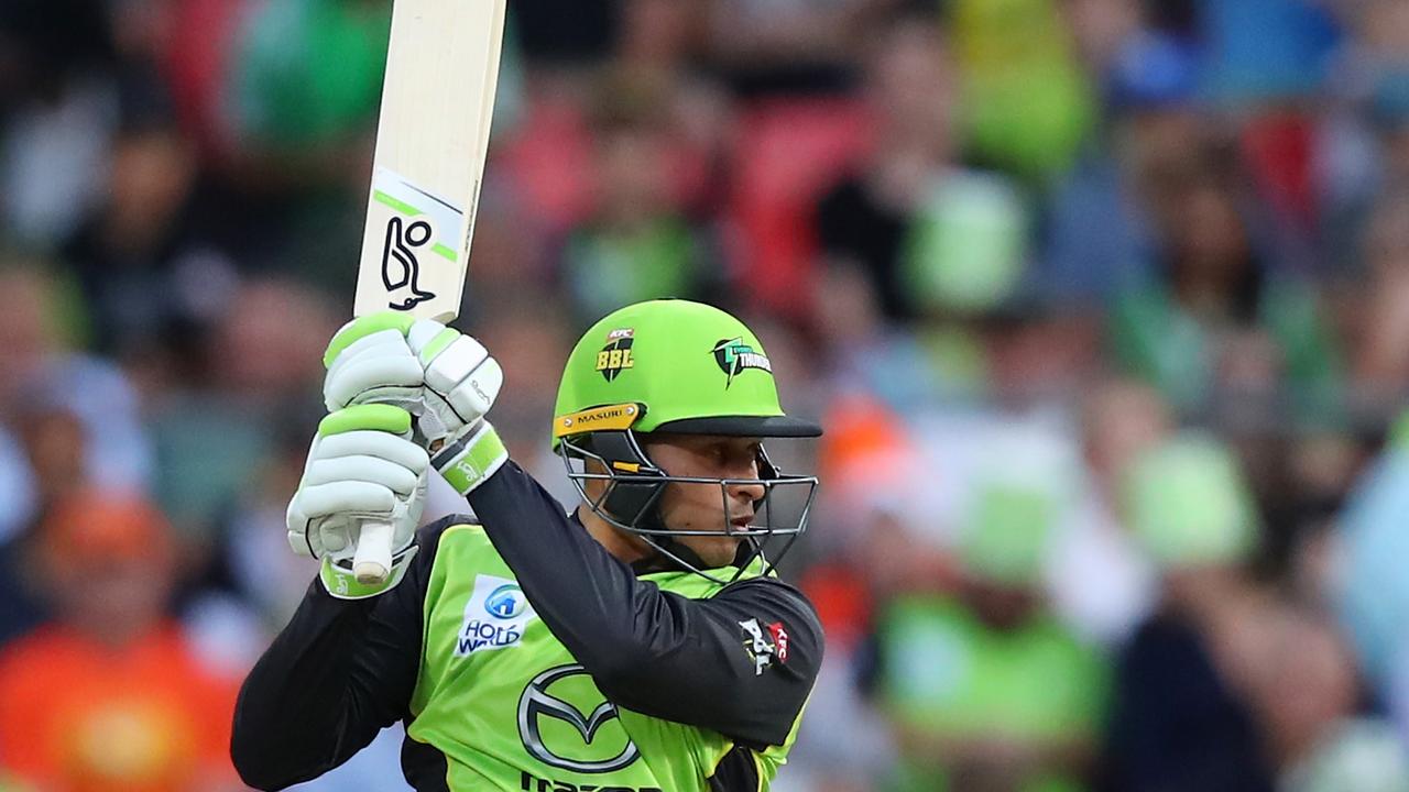 Usman Khawaja has a formidable record in the Big Bash League for Sydney Thunder.