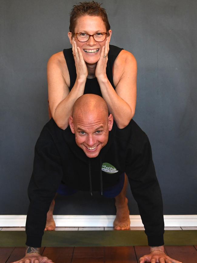 The Real Body Movement founders and head coachesFiona and Matt Keable have expanded their business because of COVID-19 and moving their business online with the closure of gyms in March. Picture: Shane Zahner