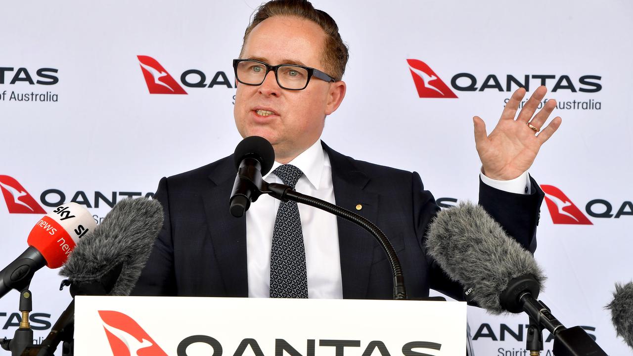 Qantas CEO, Alan Joyce apologised to customers. Picture: NCA NewsWire / John Gass.