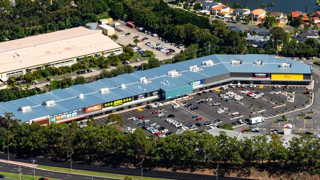 Aerial of the Burleigh Home and Life centre, the former Burleigh Bunnings site sells