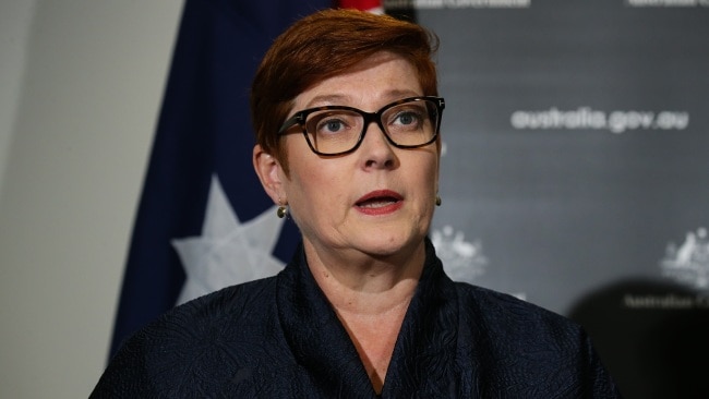 Foreign Minister Marise Payne is heading to Brussels for talks over Russia's invasion of Ukraine. Picture: NCA Newswire / Gaye Gerard