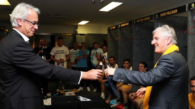 FFA CEO David Gallop and FFA Chairman Steven Lowy