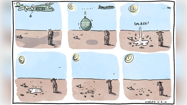 Jon Kudelka Letters page cartoon for 06-08-2018Version: Letters Cartoon  (1280x720 - Aspect ratio preserved, Canvas added)COPYRIGHT: The Australian's artists each have different copyright agreements in place regarding re-use of their work in other publications.Please seek advice from the artists themselves or the Managing Editor of The Australian regarding re-use.