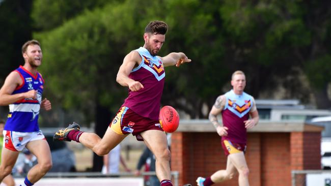 James Hussey - BFL: Newcomb v Queenscliff at Grinter Reserve. Picture: Stephen Harman