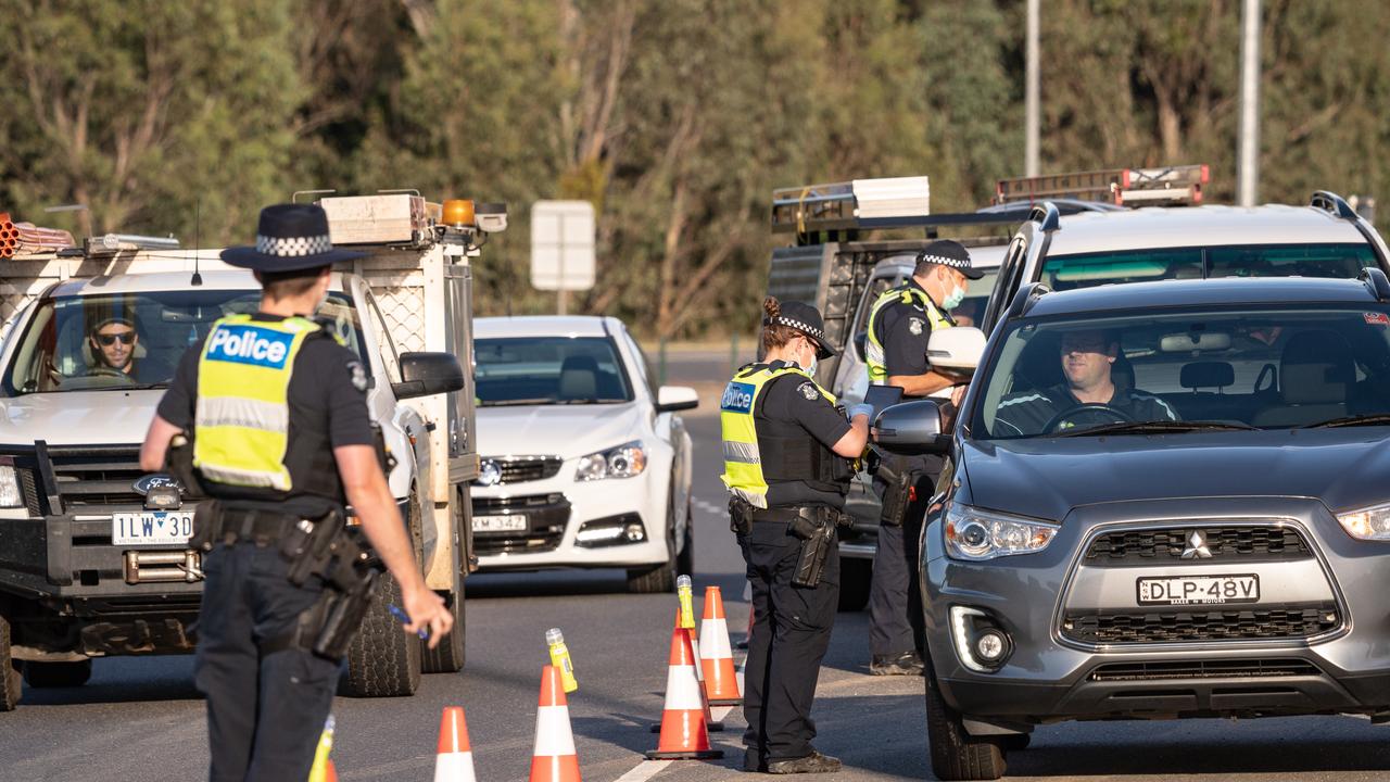 Victoria Police’s presence along the border is being increased over the Christmas period. Picture: Simon Dallinger