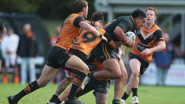 Mathew Meafua in action for Wyong. Picture: Sue Graham