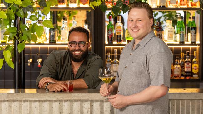 Henry Bampton and Lorenzo Di Pasquo at new West End bar, Canopy.