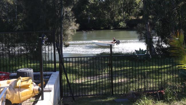 A boatie speeds past his home. Picture Mike Batterham