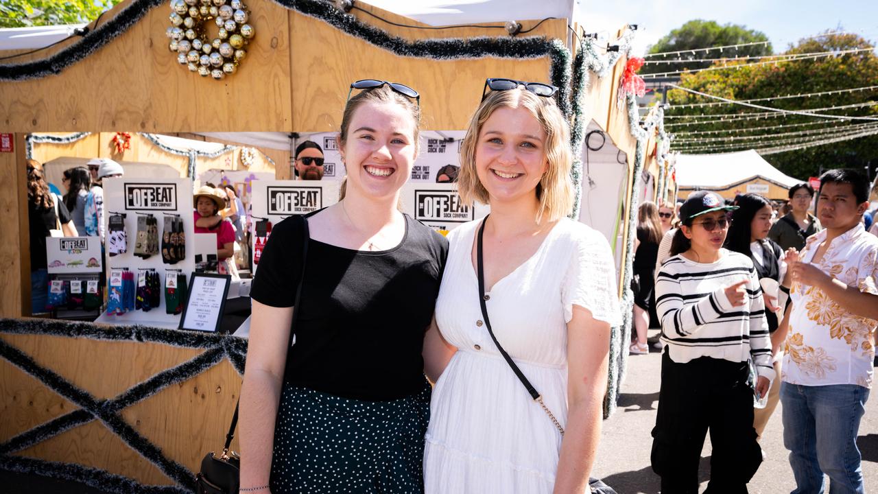 Hahndorf Christkindlmarkt shoppers spreading cheer. Picture: The Advertiser/ Morgan Sette