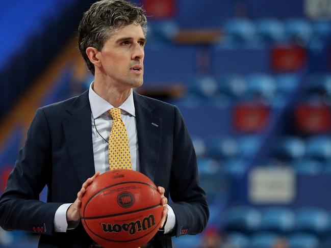 Head Coach of the Sydney Kings, Will Weaver is seen during Game 2 of the NBL Finals match between the Perth Wildcats and Sydney Kings at Perth Arena in Perth, Friday, March 13, 2020. (AAP Image/Richard Wainwright) NO ARCHIVING, EDITORIAL USE ONLY