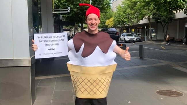 Mr Verity said the campaign helped him cope with his grief and hoped it brought smiles to Frankston residents. Picture: Facebook