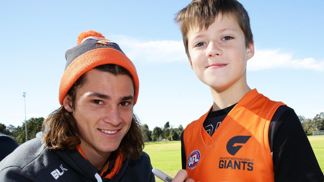 Jack Steele in his early days as a Giant.